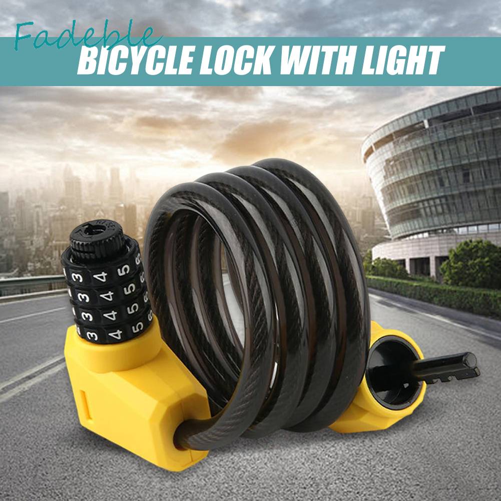 Dây Xích Khóa Xe Đạp / Xe Máy / Thuyền Kayak Có Mật Khẩu 1.2M