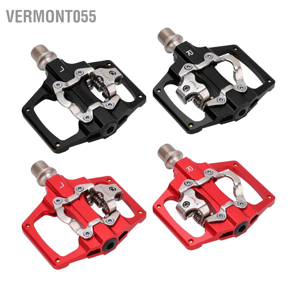Vermont055 MEROCA 2 Mặt Nền Tảng Đa Năng Bàn Đạp Cho SPD Xe Kín Clipless Với Cleats Đi