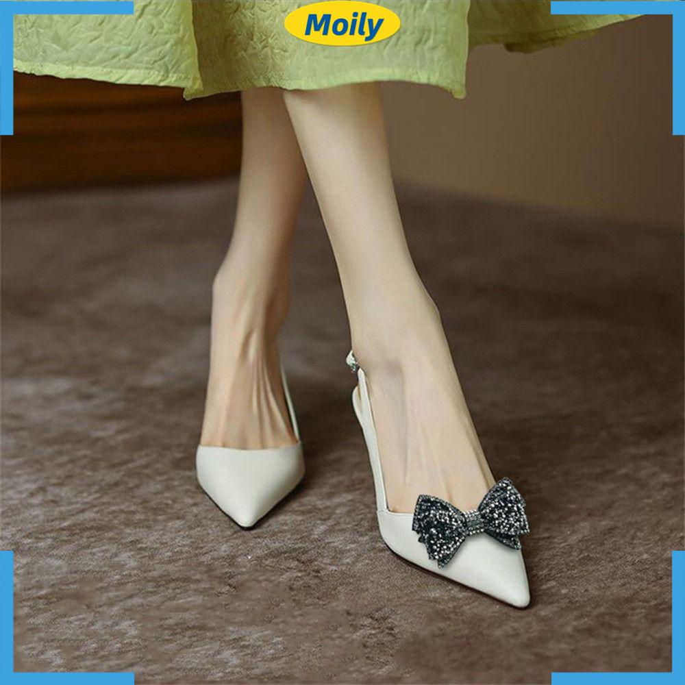 MOILYVN Set 2 Kẹp Giày Đính Đá Sang Trọng Cho Cô Dâu