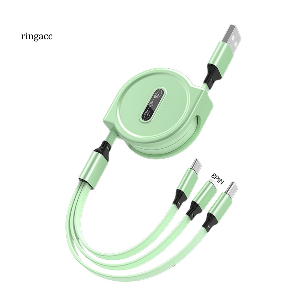 Dây Cáp Sạc Đồng Bộ Dữ Liệu USB / Type-C Đa Năng 3 Trong 1 8Pin