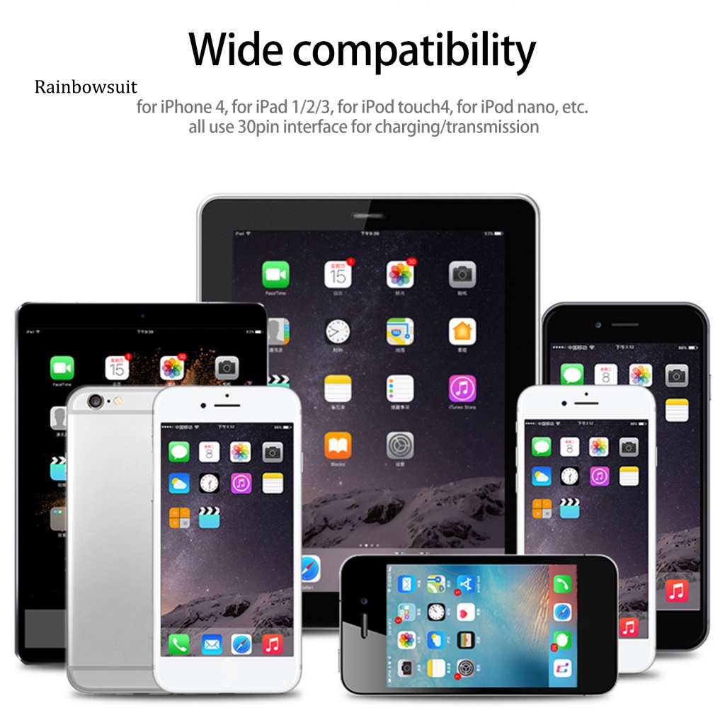 Cáp Sạc Giao Diện USB 30pin 2A Cho iPhone4s iPad1 / 2 / 3