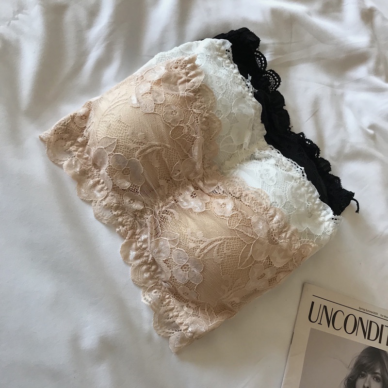 Áo Lót Ren Mỏng Thoáng Khí Không Dây Chống Chói Chống Trượt Phong Cách Đẹp