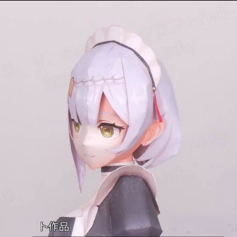 Mô hình giấy anime girl Anime Game  Noelle in Maid dress