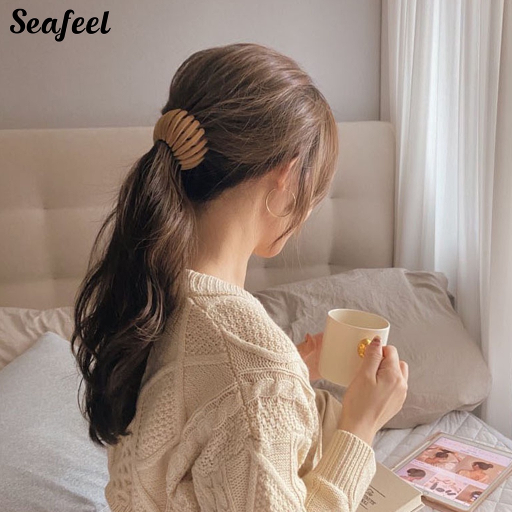 Dây Cột Tóc Đính Ngọc Trai Giả Thanh Lịch Cho Nữ