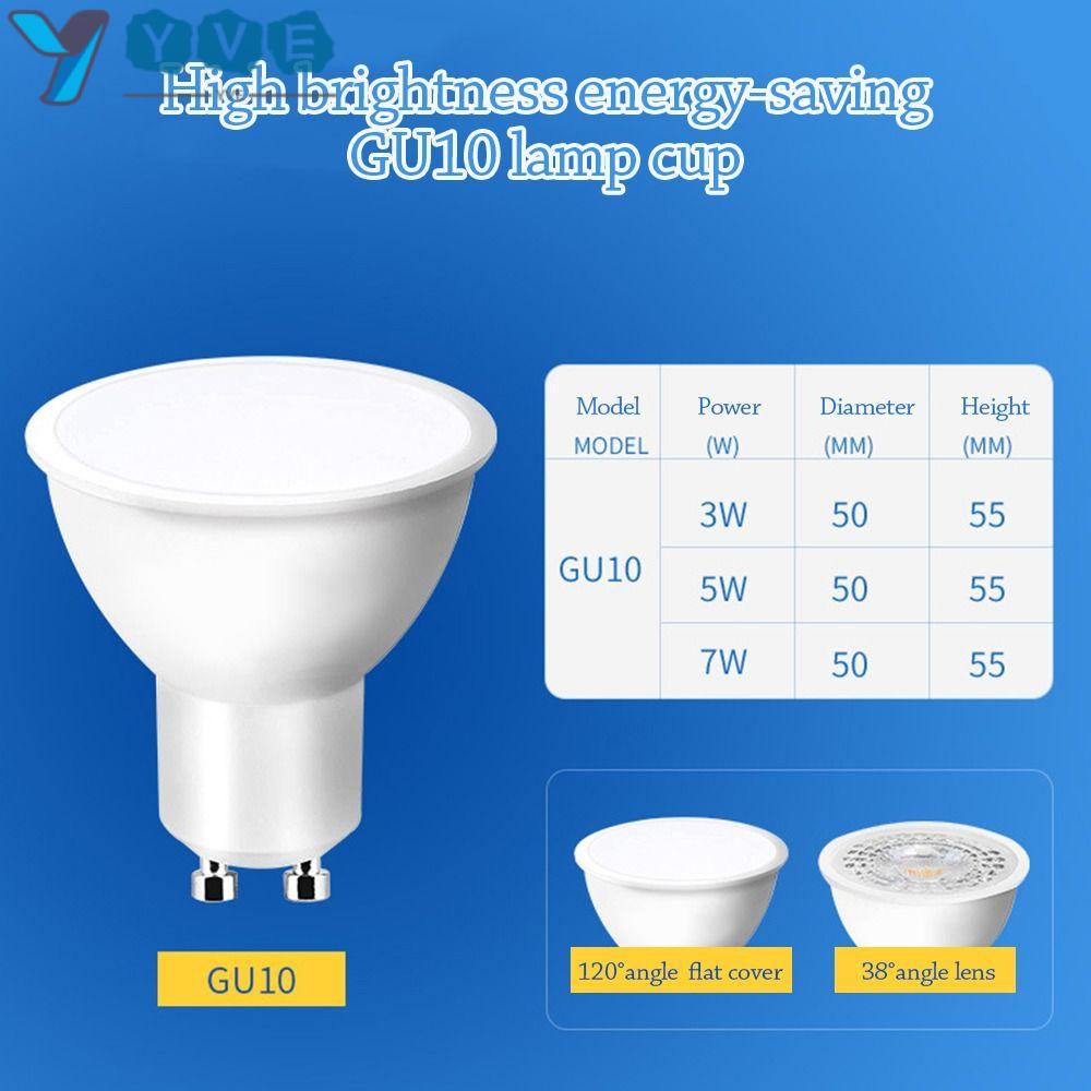YVE Bóng Đèn LED GU10 Siêu Sáng Tiết Kiệm Năng Lượng