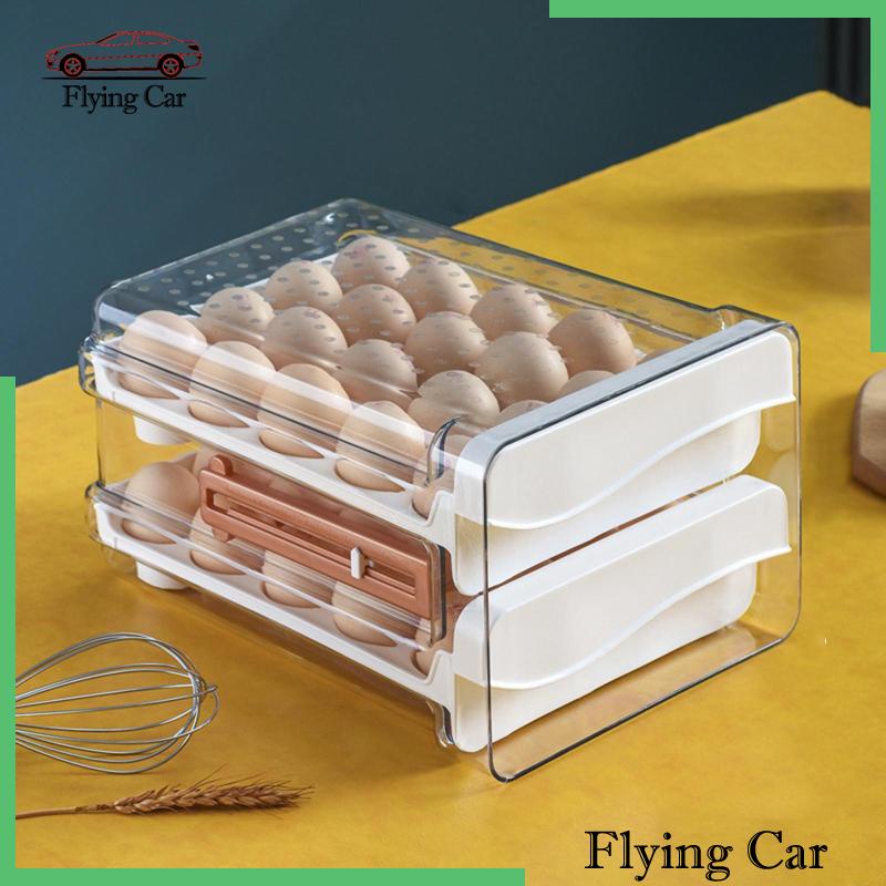 Hộp Đựng Trứng Sức Chứa Lớn Tiện Dụng Cho Tủ Lạnh / Nhà Bếp