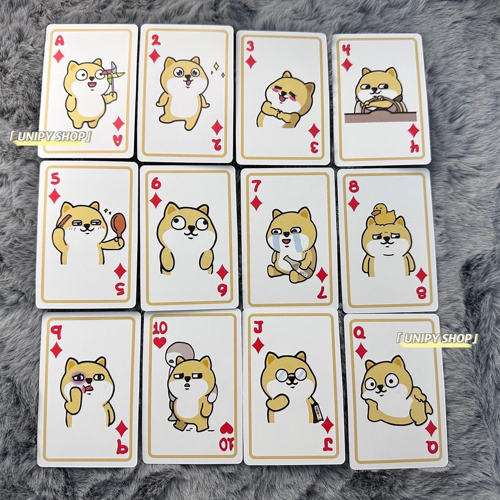 Bộ Bài Tây Chó SHIBA 55 Lá | Thẻ Bài Sưu Tầm Đáng Yêu