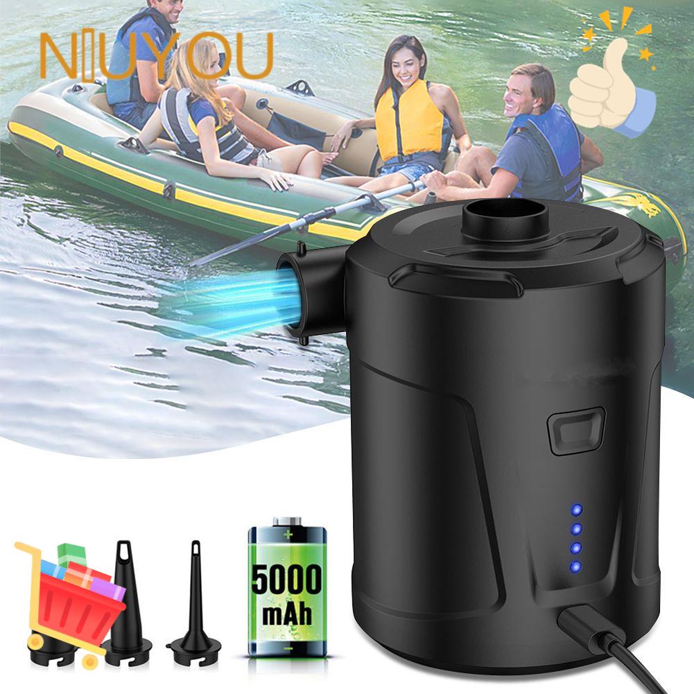 NIUYOU Máy Bơm Hơi Bằng Điện Di Động Tiện Dụng Cho Hồ Bơi