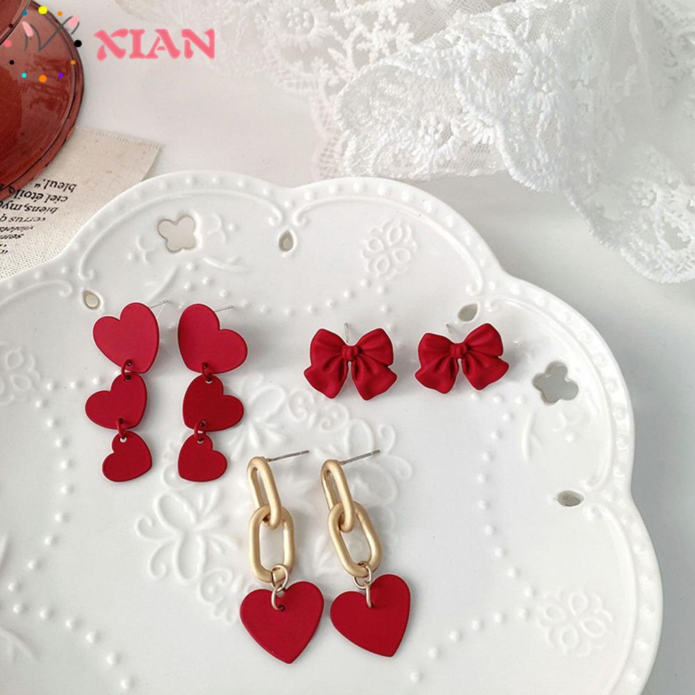 XIANTIN Đôi Bông Tai Thời Trang Hàn Quốc