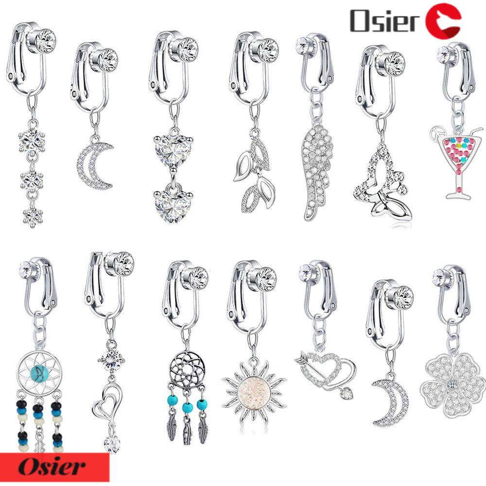 OSIER1 Khuyên RốN ĐíNh Đá BằNg ThéP Y Tế