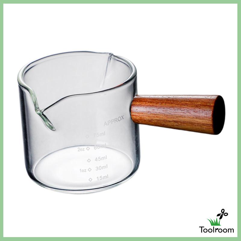 Cốc Đong Cà Phê Espresso Bằng Kính Borosilicate Hai Đầu Tiện Lợi Dành Cho Barista