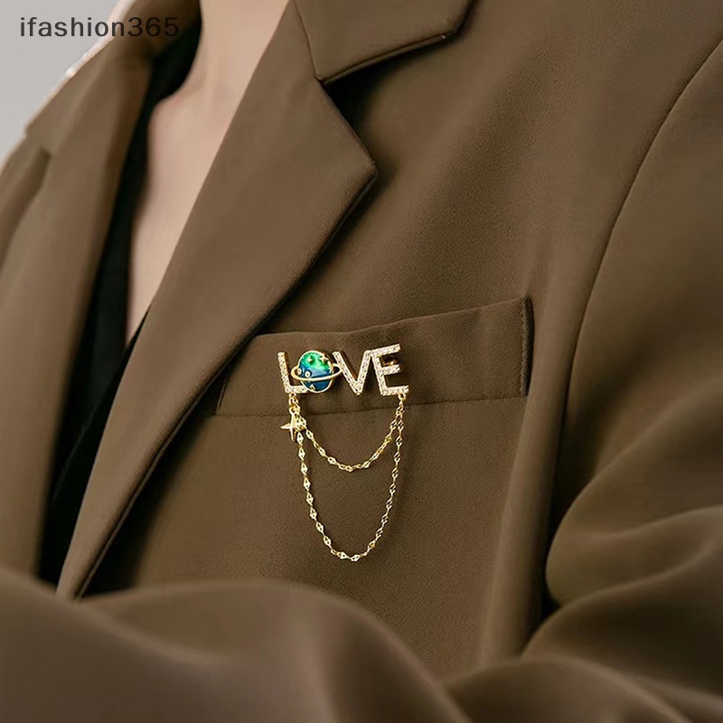 1 Huy Hiệu Cài Áo Hình Chữ ifashion365 Đính Đá Thời Trang Dành Cho Nữ