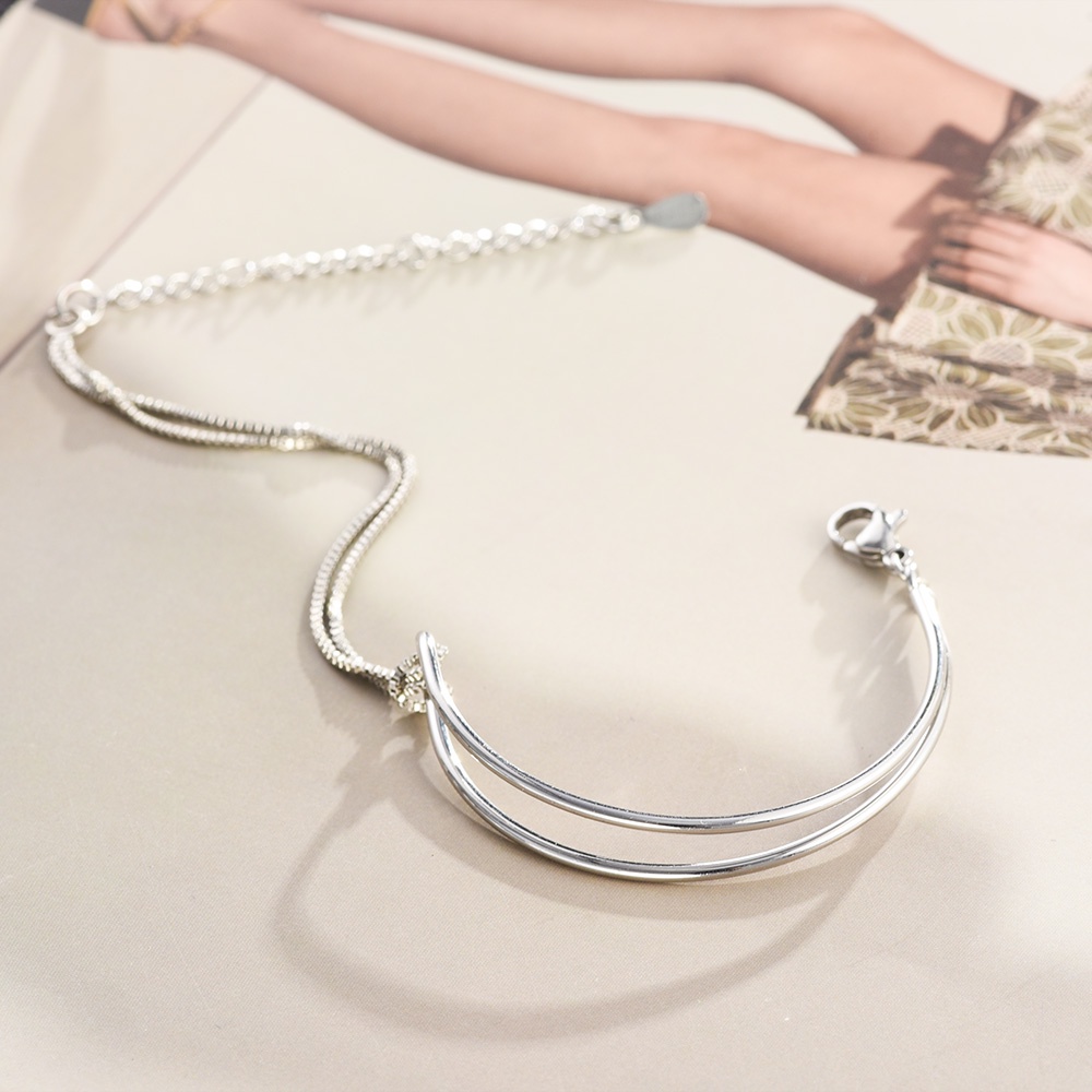 Vòng Đeo Tay Dây Xích Kiểu Cách Hàn Quốc Thời Trang Cho Nữ