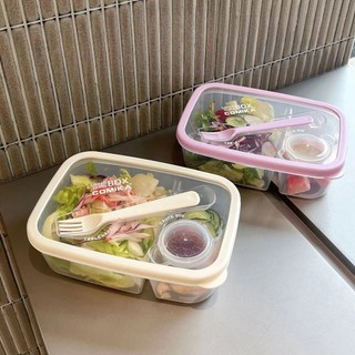 Hộp cơm Trong Suốt Tiện Dụng Cho Học Sinh Hộp bento cho trẻ em Hộp bento giảm béo Hộp bento trong suốt hộp bento salad Salad tươi hộp Hộp ăn trưa cho sinh viên Hộp cơm trưa di động Hộp bento Hộp cơm trưa Hộp chấm Bento với dĩa Hộp giữ tươi phân