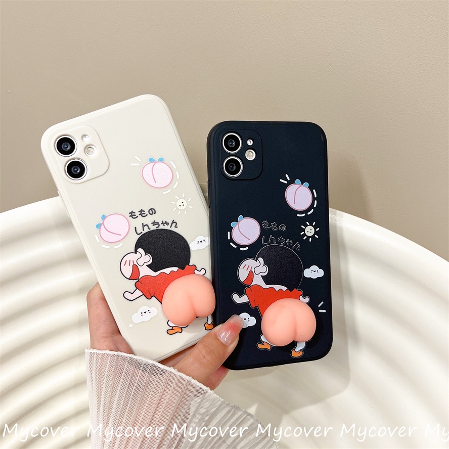 Ốp Điện Thoại Silicone Mềm Chống Sốc In Hình Quả Đào 3D Cho iPhone 11 12 13 14 Pro Max X Xr Xs 8 7 6 Plus SE 2020