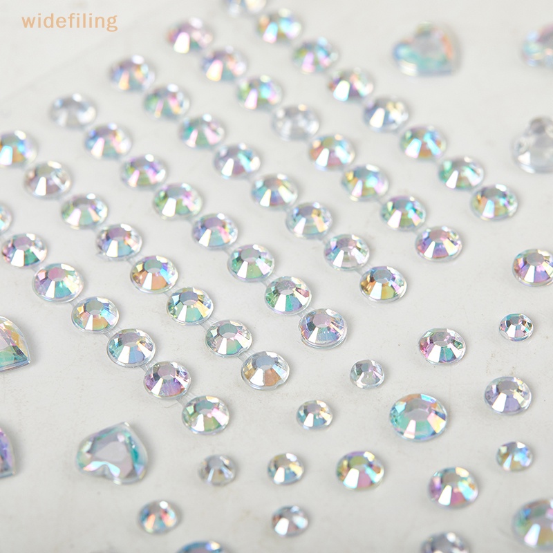 1 Tờ Nhãn Dán Trang Điểm Mắt Họa Tiết Kim Cương Lấp Lánh