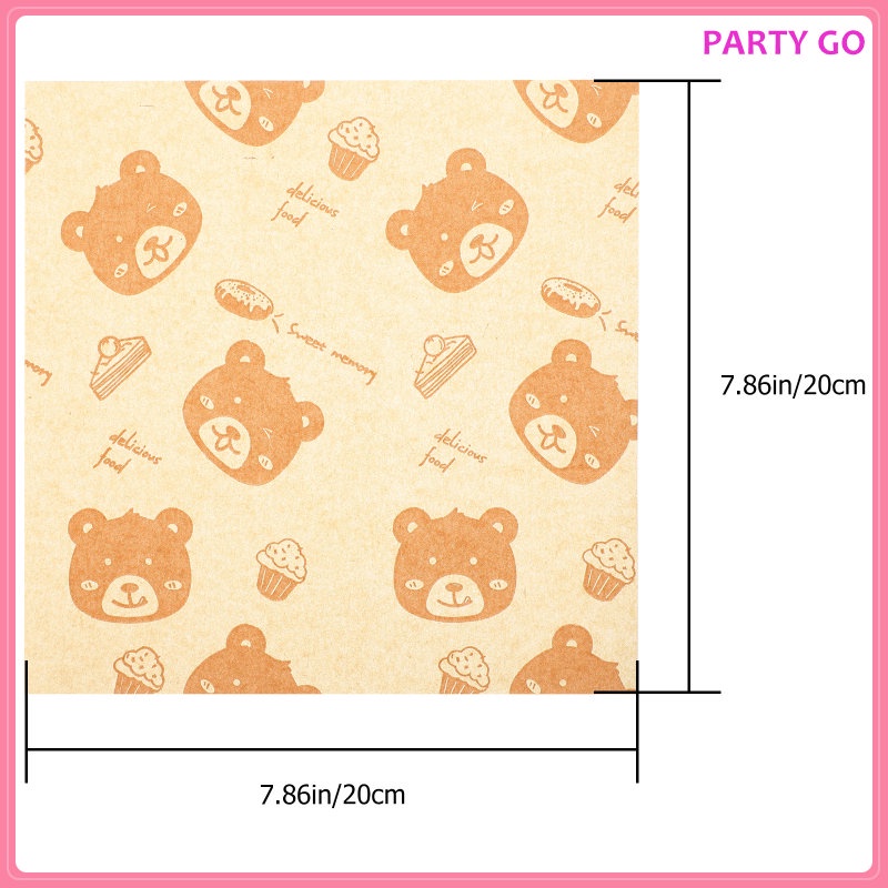 Set 500 Giấy Gói Bánh Mì / Hamburger Đa Năng Chống Mỡ