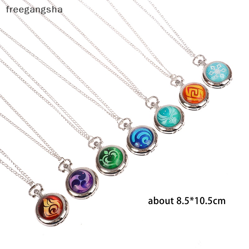 [FREG] Vòng cổ Mặt Đồng Hồ Lật Mặt Cabochon Cá Tính FDH