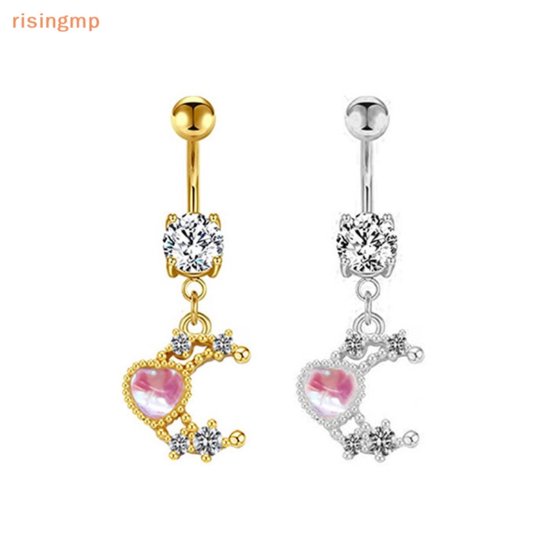 Khuyên Rốn Bằng Thép Không Gỉ Hình Hành Tinh Mặt Trăng Ngôi Sao Cho Nữ