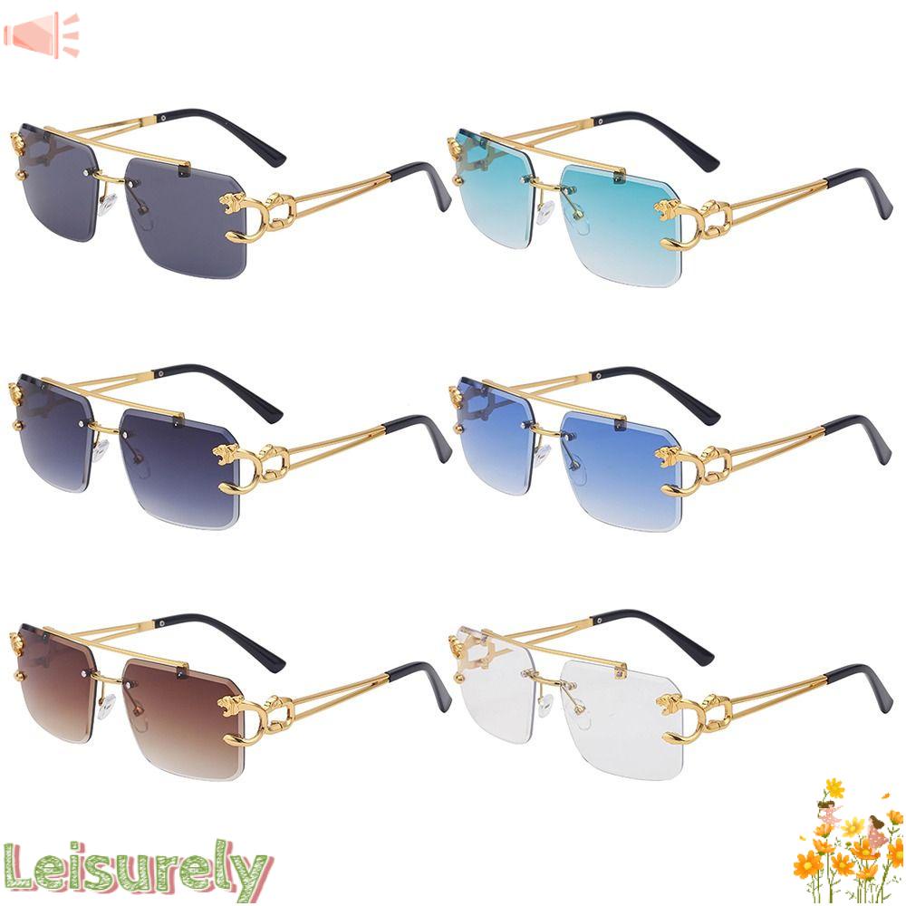 LEILY Kính Mát Không Gọng Thời Trang Phong Cách Steampunk