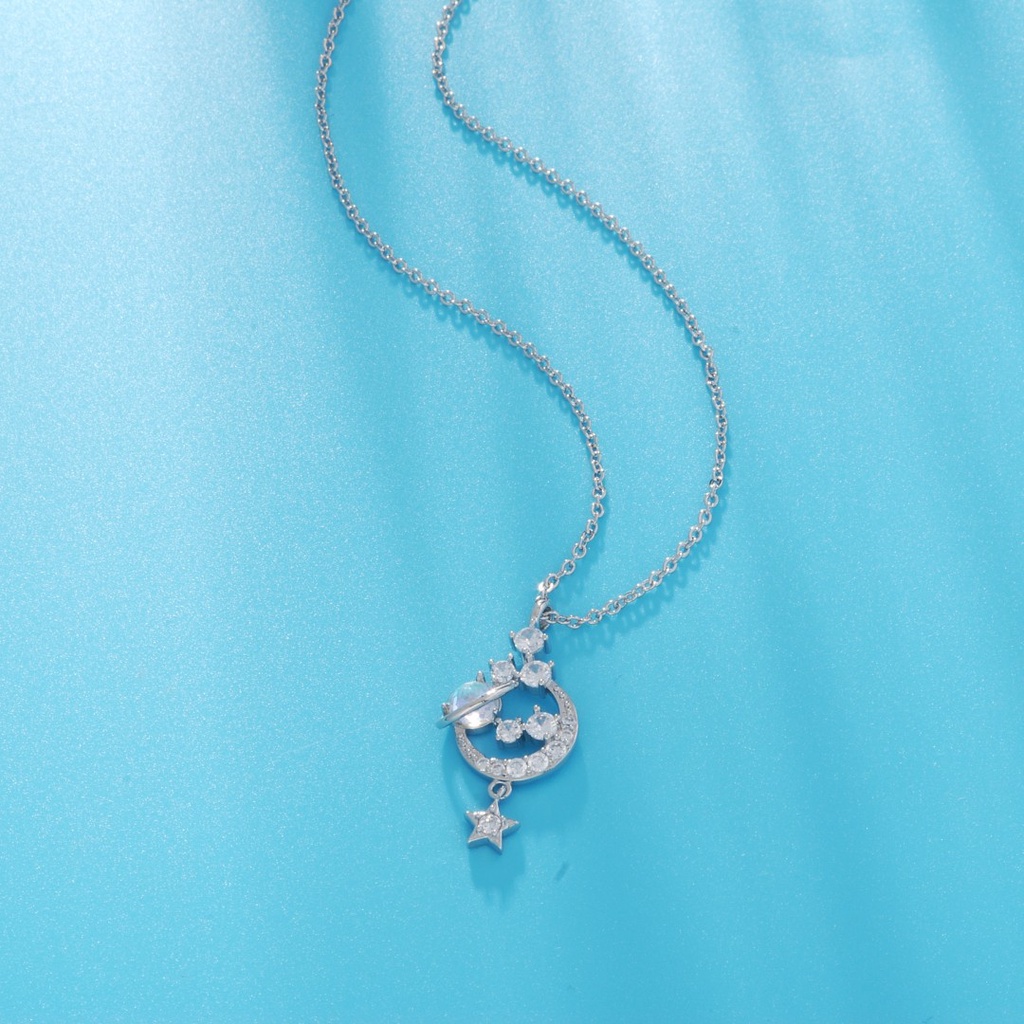 Mới Vòng cổ Mặt Hình Hành Tinh Mặt Trăng Ngôi Sao Độc Đáo Cho Nữ