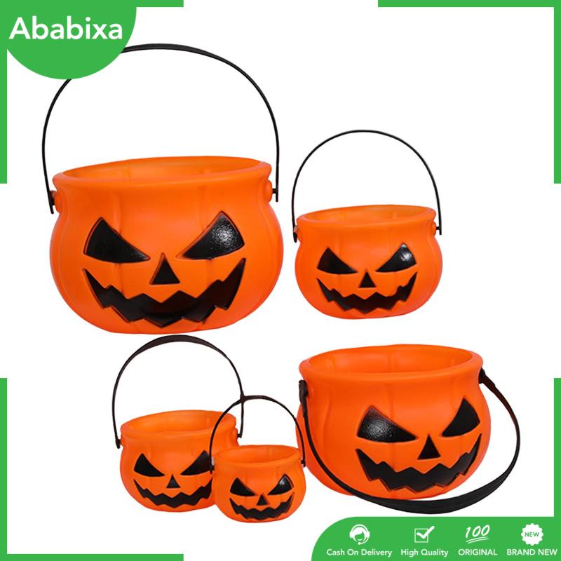 Xô Đựng Kẹo Có Tay Cầm Trang Trí Halloween