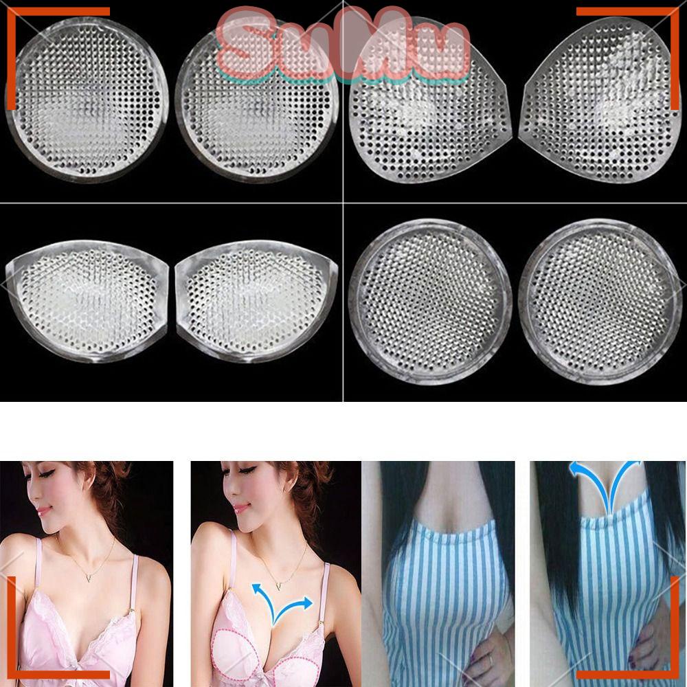 SUMU Miếng Đệm Nâng Ngực Bằng Silicone Dày Dặn Thoáng Khí Cho Áo Ngực / Bikini