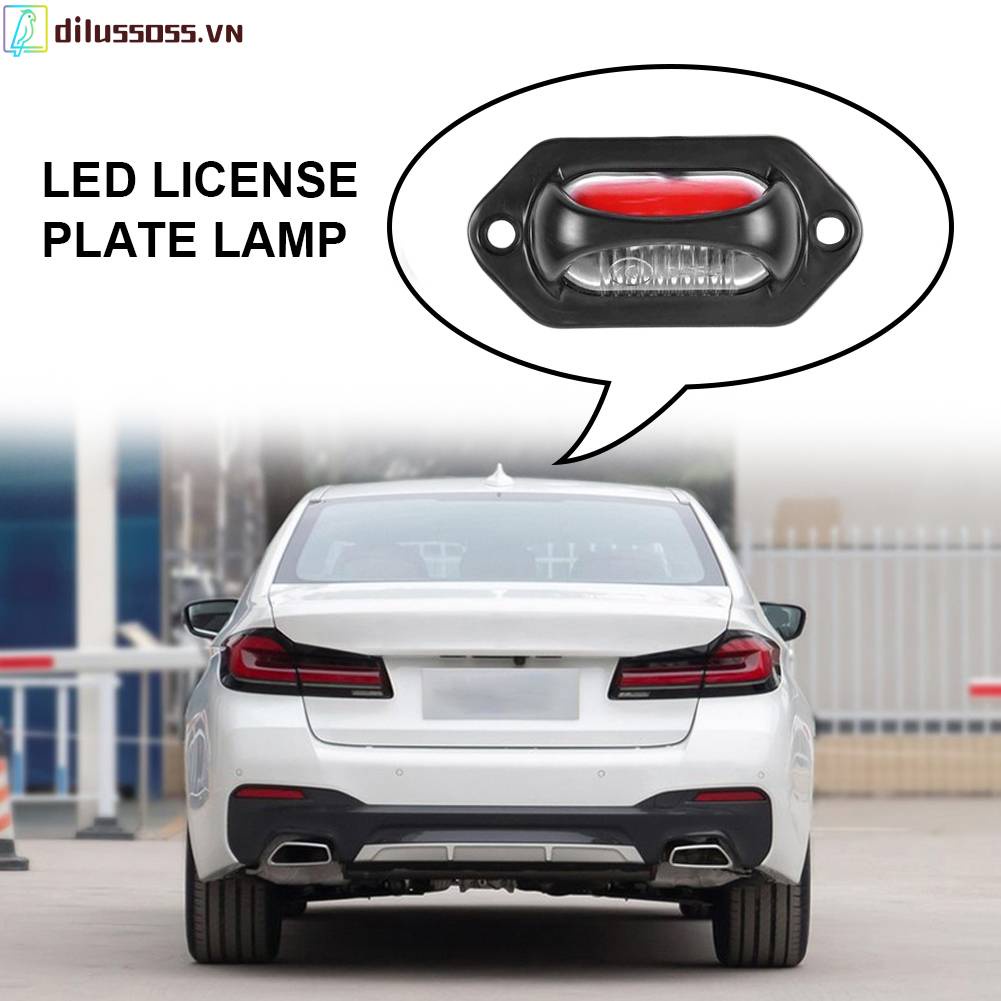 Đèn LED 8 Bóng 12V 24V Hai Màu Sắc Gắn Biển Số Xe Hơi