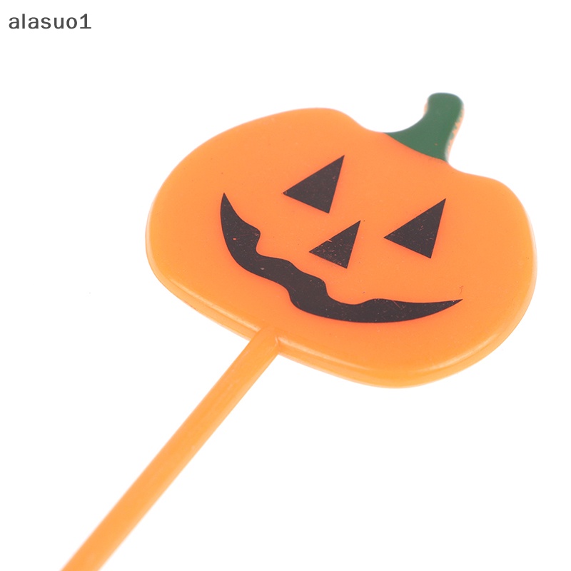 Set 10 Nĩa Ăn Tráng Miệng / Thức Ăn Tráng Miệng Mini Hình Hoạt Họa Halloween Cho Bé