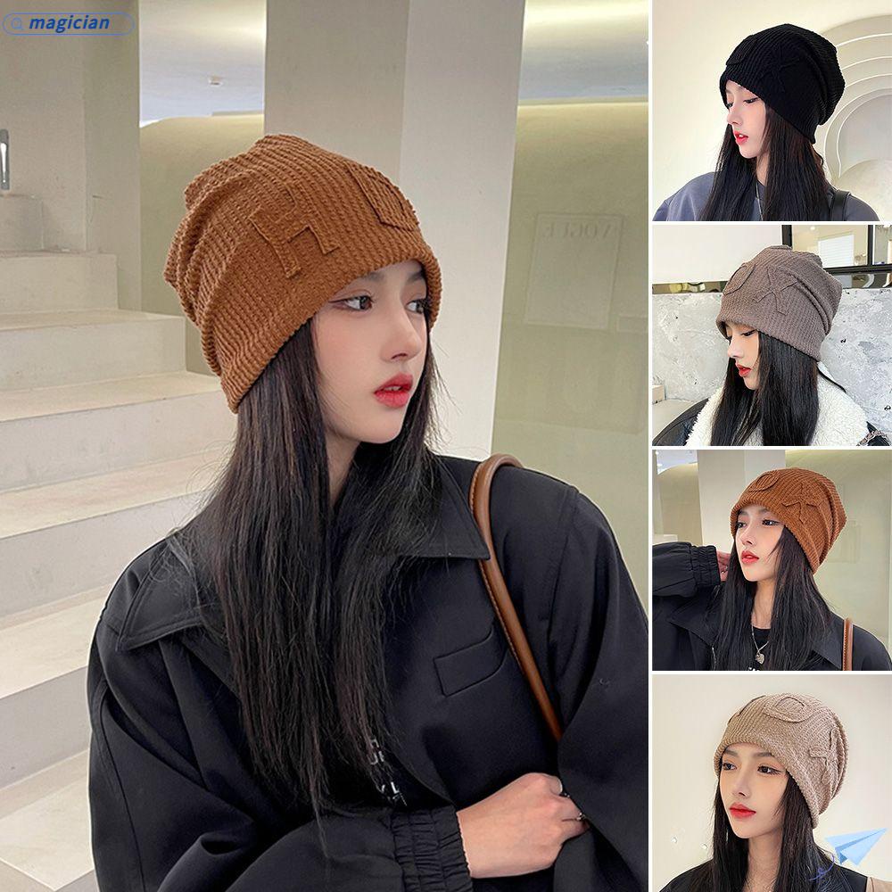 MAG Mũ Len Beanie Cao Cấp Màu Trơn Dễ Thương Cho Nam Và Nữ