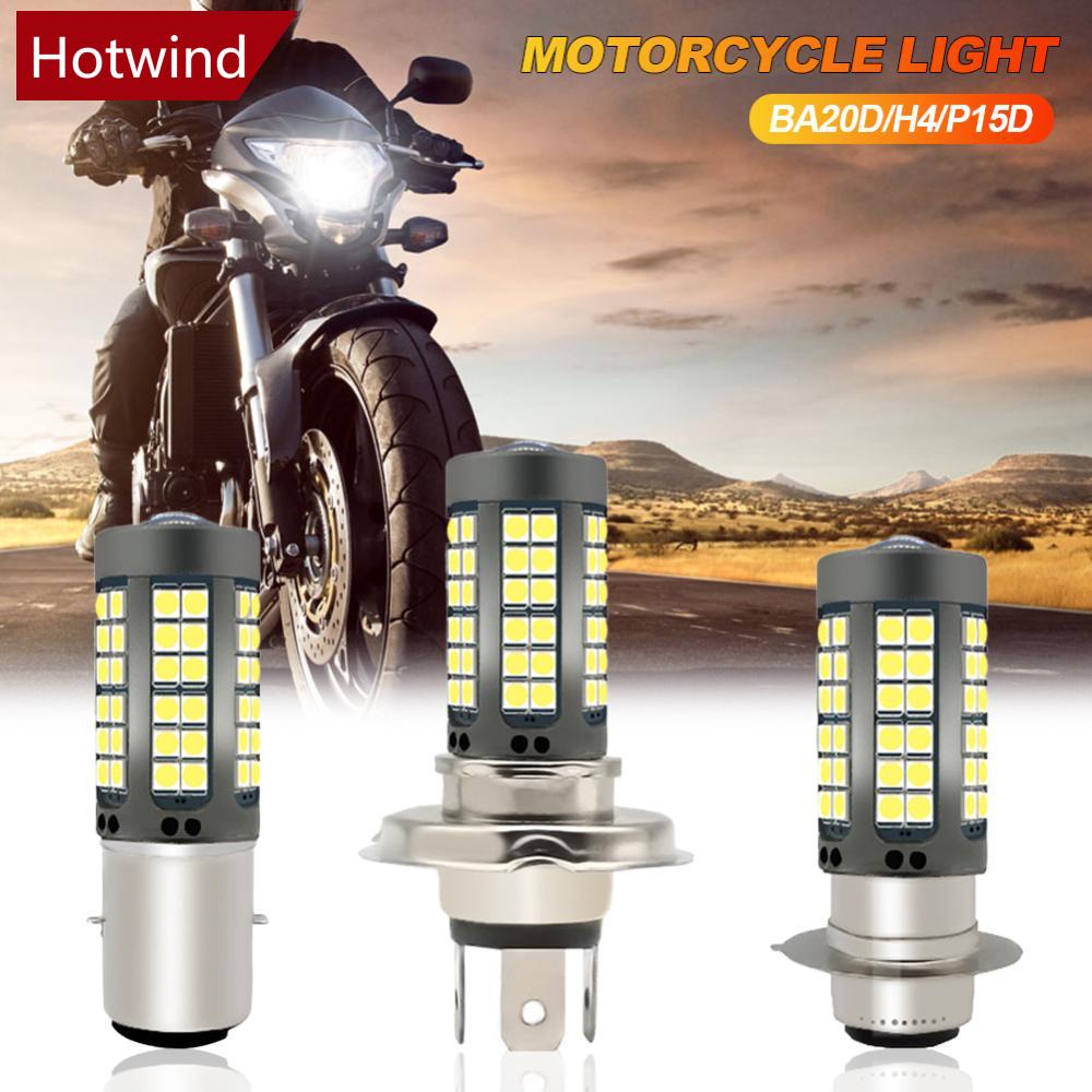 Đèn Pha LED BA20D / H4 / P15D 8000LM DRL 3030 Chip 75smd U6Y4 Chuyên Dụng Cho Xe Mô Tô