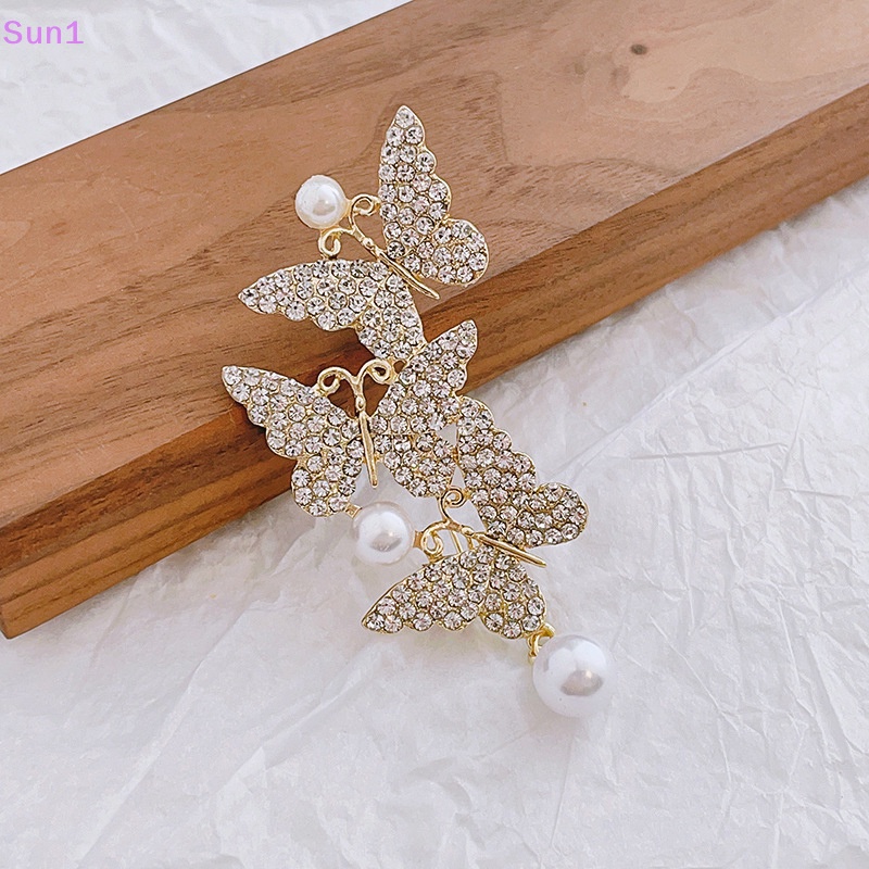 Ghim Cài Áo Hình Bướm Đính Ngọc Trai Nhân Tạo Thời Trang Sun1 > >
