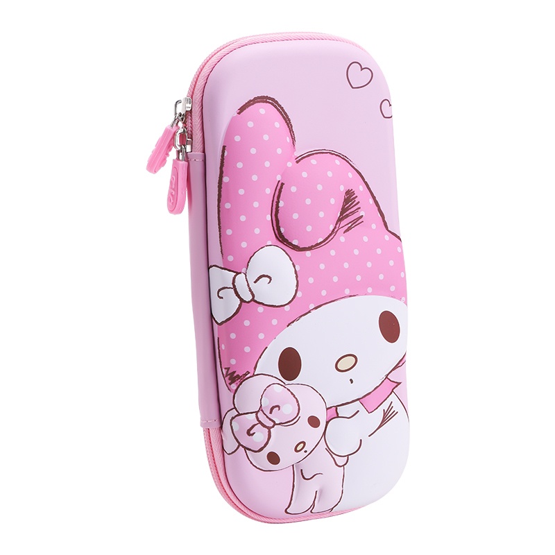 SANRIO Hộp Bút EVA Họa Tiết Hoạt Hình Kuromi 3D Sức Chứa Lớn Cho Trẻ Em