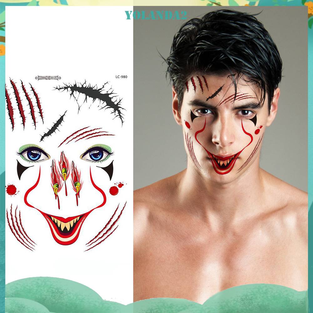 Set 6 Hình Xăm Dán 3D Chống Nước Hình Trừu Tượng Dành Cho Nam Nữ