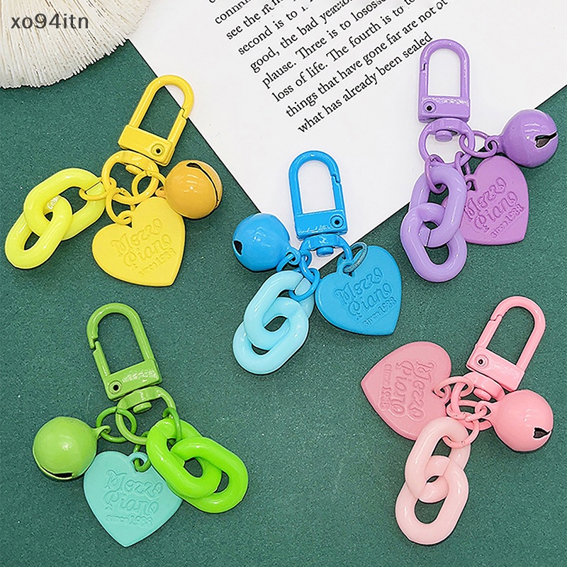 Móc Khóa Hình Trái Tim Dễ Thương Phong Cách Hàn Quốc