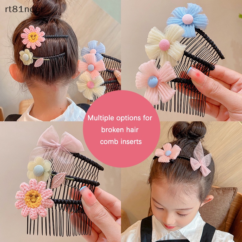 Rt Kẹp Tóc Đính Nơ Hoa Nhỏ Xinh Xắn Thời Trang Cho Bé Gái