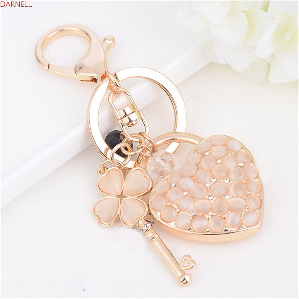 DARNELL Móc Khóa Hình Trái Tim Đơn Giản Thời Trang