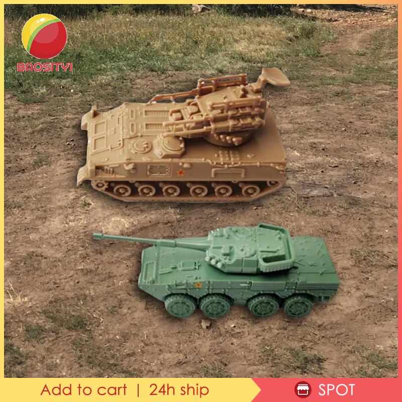 Bộ 2 Mô Hình Xe Tăng Tỉ Lệ 1 / 144 Tự Lắp Ráp Độc Đáo Cho Bé Trai