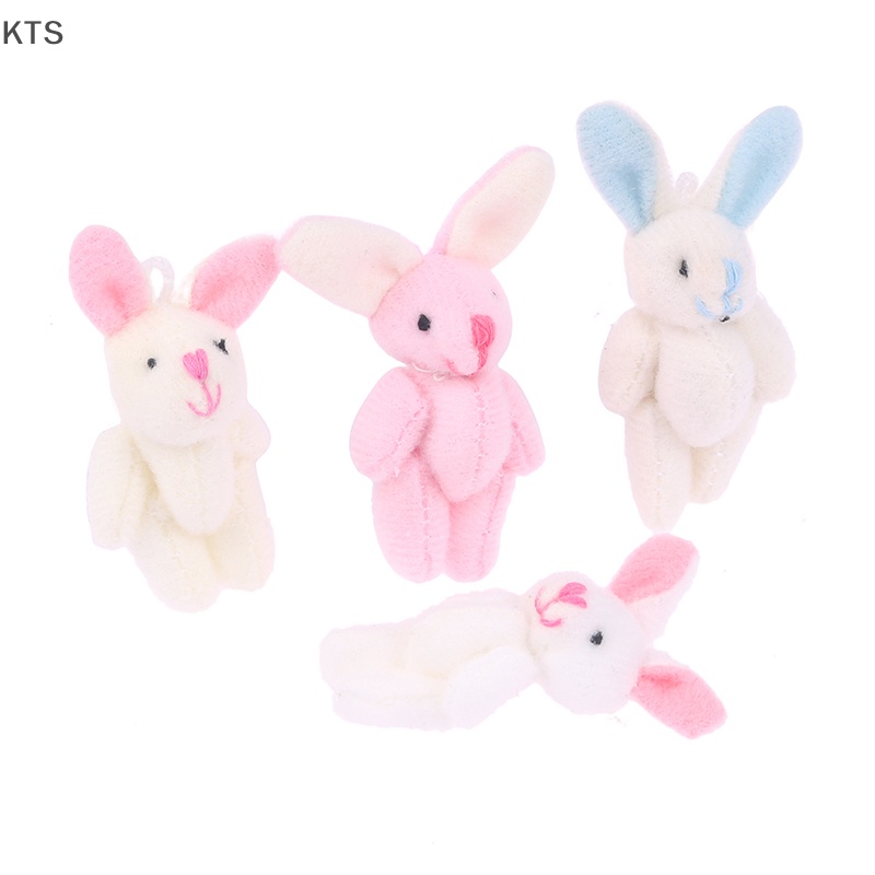 Thỏ Nhồi Bông 4.5CM Treo Móc Khóa Trang Trí Dễ Thương