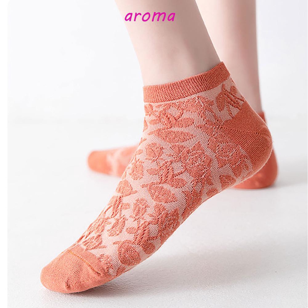 AROMA Đôi Vớ HọA TiếT Hoa NhiềU MàU ThờI Trang Cho Nữ