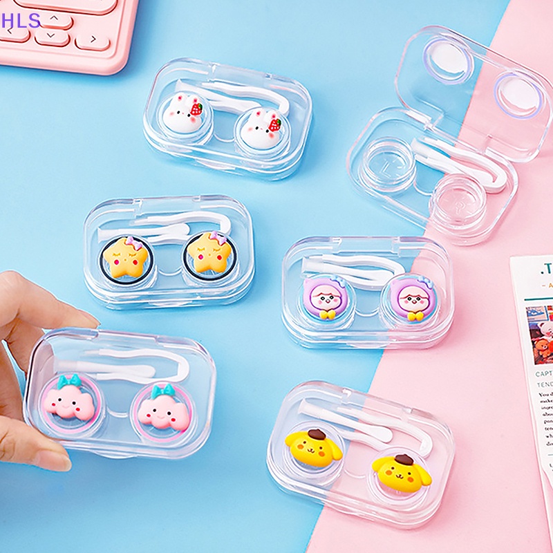 1 Bộ Hộp Đựng Kính Áp Tròng In Hình Chú Chó Dễ Thương
