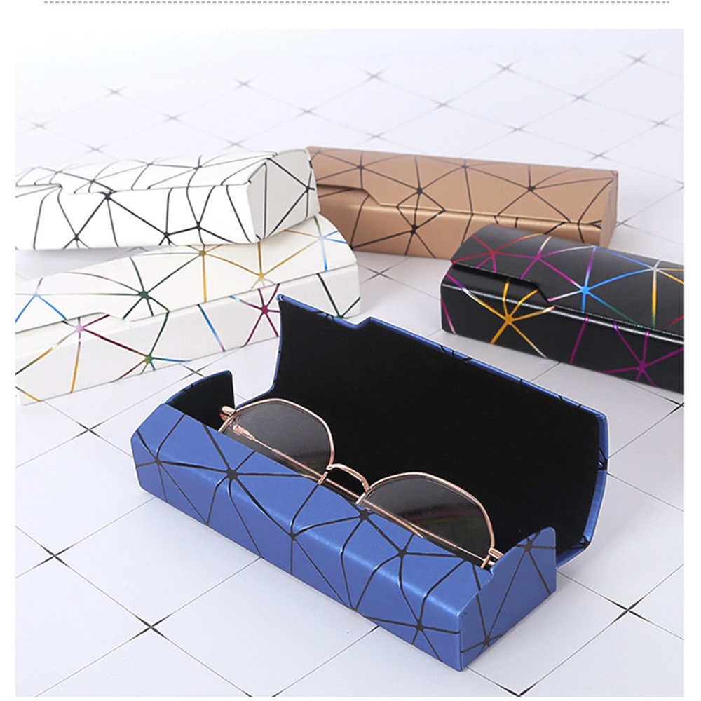 Da Kính Hộp Bảo Quản Sáng Tạo Kính Mắt Tinh Tế Hộp Đựng Kính Đơn Giản Hộp Kính Mát Kính Túi Phụ Kiện Kính Mắt