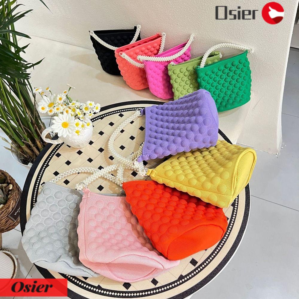 OSIER1 Túi Xách Mini Vải Dệt Thời Trang Cho Nữ