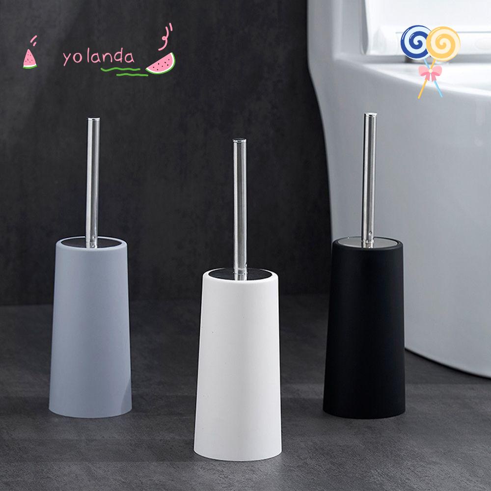 YOLA Bộ Bàn Chải Chà Bồn Cầu Kèm Giá Đỡ Bằng Thép Không Gỉ Tiện Dụng