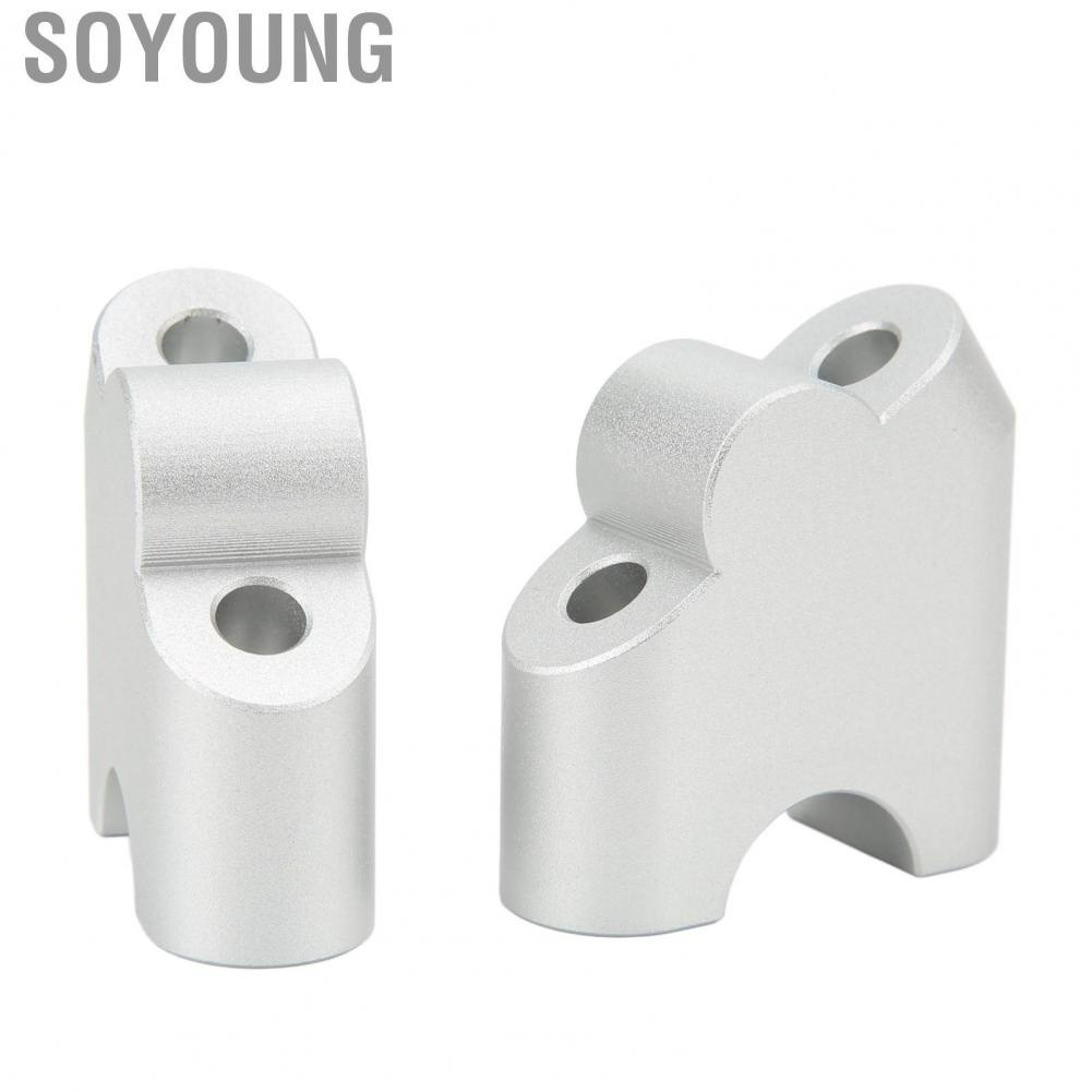 Soyoung Motorcycle Handlebar Riser  Easy Installation Tough High Strength Aluminium Alloy Clamp for