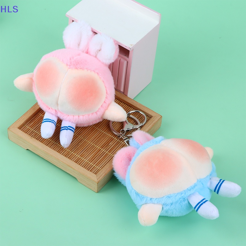 Móc Khóa Hình Mông Thỏ Bằng Lông Nhung Dễ Thương Xinh Xắn