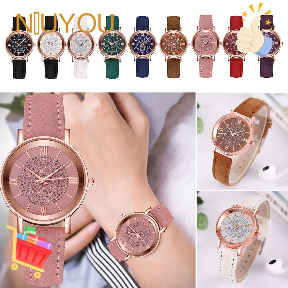 NIUYOU Đồng Hồ Quartz Mặt Tròn Chống Thấm Nước
