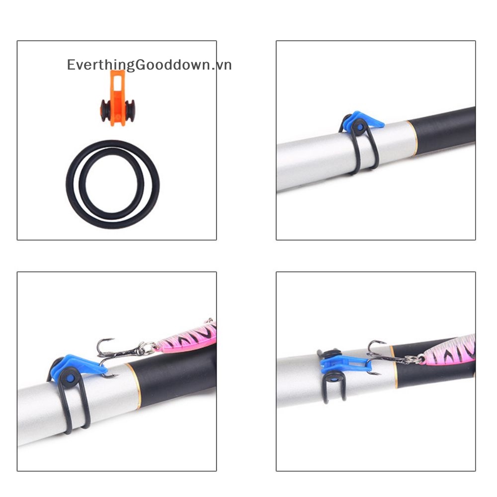 Everthinggooddown Set 10 Phụ Kiện Giá Đỡ Móc Câu Cá Bằng Nhựa An Toàn vn