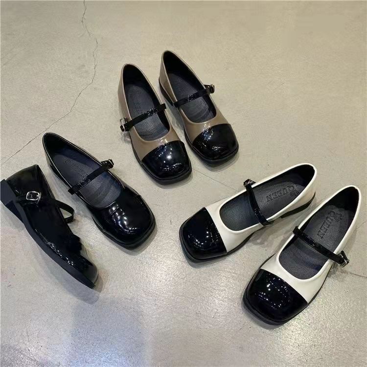 Giày Da Đế Dày Phong Cách Anh Quốc Thời Trang Mùa Hè 2023 Cho Nữ