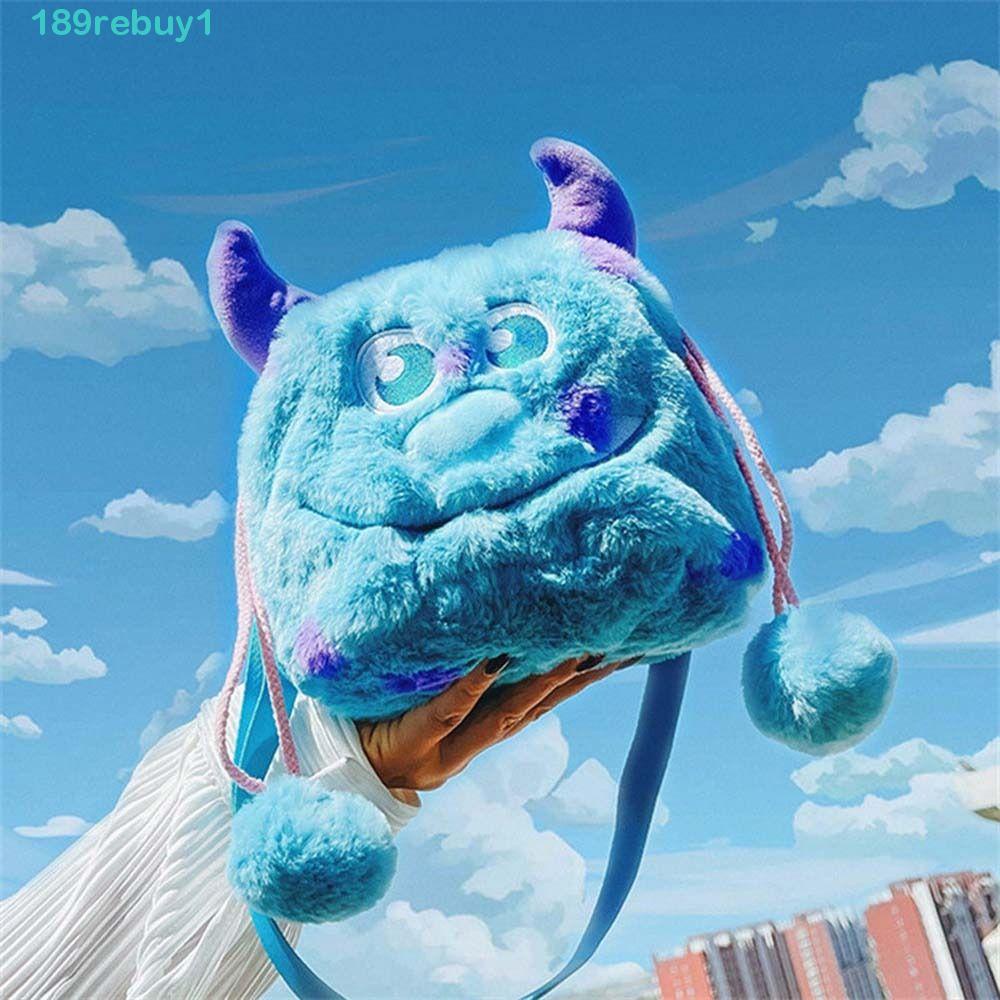 REBUY1 Túi Đeo Chéo Ngực Nhồi Bông In Hoạt Hình James Dễ Thương Cho Bé